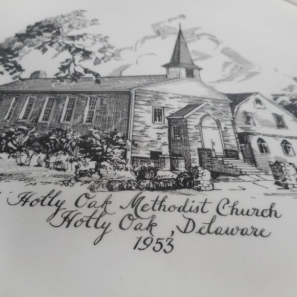 Commemorative Souvenir Plate Methodist Church 1953 - Picture 2 of 5